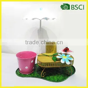 Fujian Wholesale Crafts Garden Gift Decor Metal Made Garden Flower Pots thumbnail-1