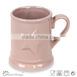 Ebossed Porcelain Mug Porcelain Mug Whole Sale With Stripes thumbnail-3