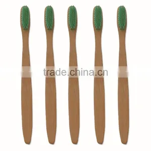 Colorful Soft Bristle Bammboo Tooth Brush, Toothbrush With Bamboo Handle thumbnail-5