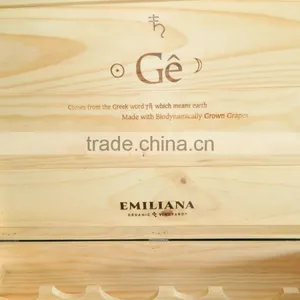 Unfinished Cheap Wooden Wine Box thumbnail-2