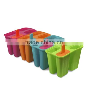 Silicone 4 Cavities Ice Mold Industrial Popsicle Molds Rubber Ice Maker thumbnail-5