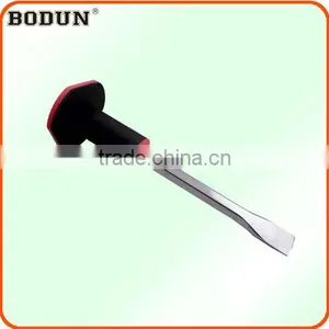 H6009 Cold Stone Plated Chisel With Two-tone Rubber Grip thumbnail-1