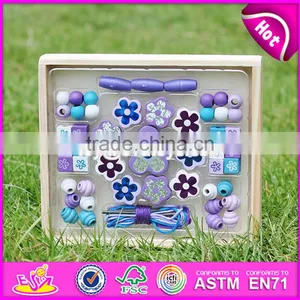 2017 New Design Children Threading Beads Wooden Educational Toys for 4 Year Olds W11E061 thumbnail-4