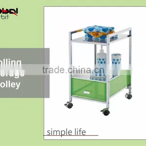 Sort Bin Organizer Storage Sturdy Shelf MDF Lightweight Medical 5 Drawers Rolling Carts thumbnail-5