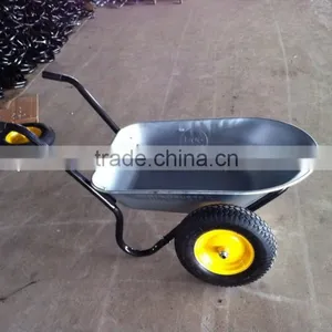 WB6406 Dual Wheel Steel Wheelbarrow thumbnail-1