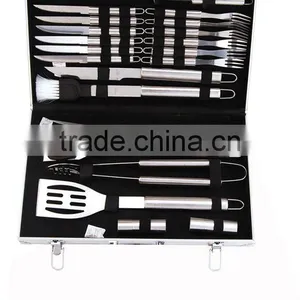 24pcs SS Handle Bbq Set in Alu Case thumbnail-1