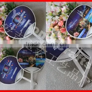 ECO-friendly pp Paper Fan With Long Handle thumbnail-1