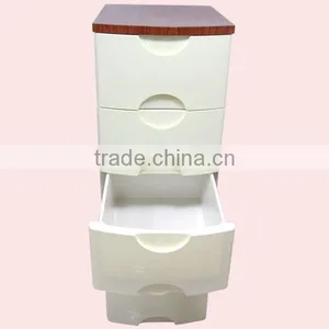 5 Layers Wooden Top Plastic Drawer thumbnail-4