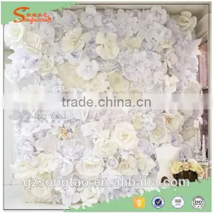 10SQM Fake Flower White Flower Artificial Flower Wall for Wedding Decoration thumbnail-3