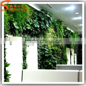 2016 New Product Plastics Vertical Green Grass Wall Decor Fake Plant Wall for Home thumbnail-4