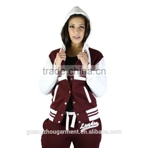 New Womens Ladies Varsity Joggers Baseball Soccer Tracksuit thumbnail-2
