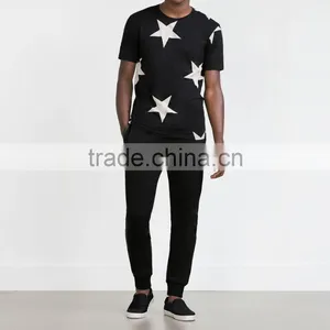 Custom And Wholesale Short Sleeves 100%cotton T Shirt Printing Star Print Round Neck Short Sleeves T-shirts For Men thumbnail-4