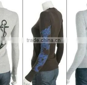 Woolen Knitted Cashmere Woman Cardigan Sweater Designs for Ladies thumbnail-4