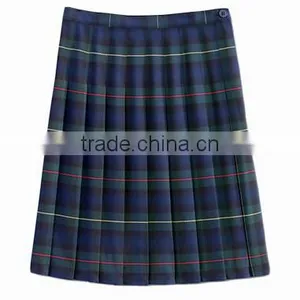 Plaid Design 100% Cotton Yarn Dyed Girls in School Short Skirts thumbnail-2