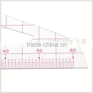 Kearing 1/4 Plastic Sandwich Line Scale Ruler / PVC Triangle Scales at Factory Price # 8514 thumbnail-3