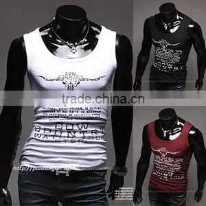 Men Tank Top, 100% Cotton thumbnail-2