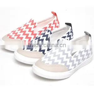 3ssd1033 Striped Spandex Slip-on Sneakers Made in Korea thumbnail-1