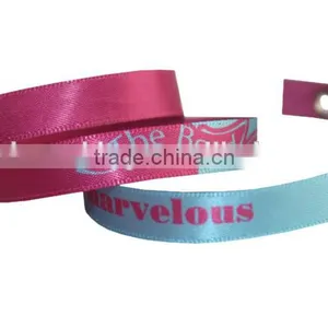 Hot Sport Silk Ribbon Bands Life is Good Sport Ribbon Wristlet Cheap Promotional Sport Snap Button Wristband thumbnail-2