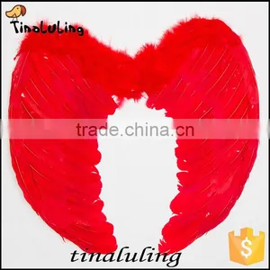 China Party Supplier Big White Angle Feathers Wings for Birthday Party Decorations thumbnail-5