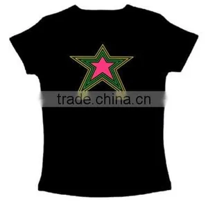 2013 Summer Printed High Quality Wholesale 100% Cotton EL T-shirt thumbnail-1