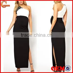 Maternity Wear Evening Party Cocktail Formal Dress Black White Wholesale Maternity Clothes thumbnail-1