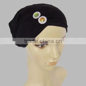 Europe and the United States Selling Indian Hat Muslim Hat Stretch Sweat Cloth Head Cap Arabic Hot Diamond Hat Custom Made thumbnail-2