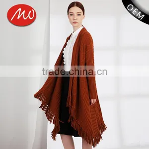 2017 Hot Sale Wool Thick Knitting Front Open Abaya Cardigan for Women thumbnail-1