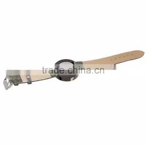 2017 Classical Round Gray Leather Watch Wholesale,Wood Watch thumbnail-1
