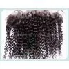 Free Part Lace Frontal 13x4 '' 100% Brazilian Virgin Human Hair Curly Lace Frontal Closure Baby Hair Blenched Knots thumbnail-1