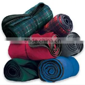 Waterproof Picnic Polyester Check Printed Polar Fleece Blanket thumbnail-1