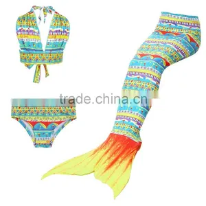 3pcs Set Lovely Kid Mermaid Set Girls Swimsuit Mermaid Cosplay Costume thumbnail-5