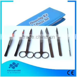 Dissection Scissors,Seven Pieces Laboratory Anatomy Medical Dissecting Tools Kit thumbnail-1