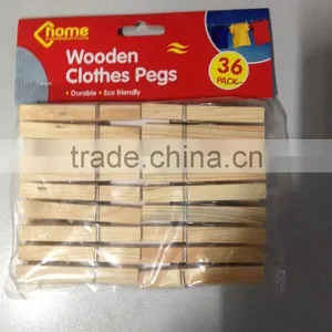 36pk Decorative Mini Wood Clothespins Spring for Clothing thumbnail-5