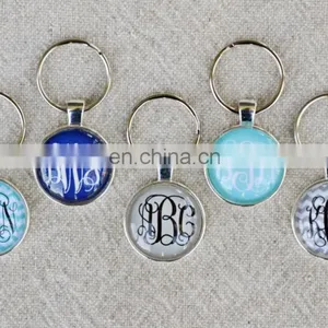 New Print Monogram Key Chains Skeleton Monogram Key Rings thumbnail-2
