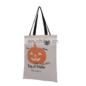 New Design Canvas Burlap Party Halloween Bags thumbnail-3