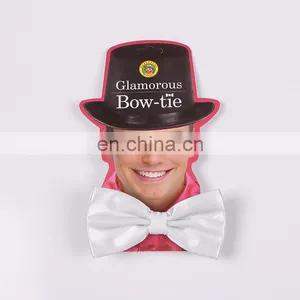 Solid Color Satin Party Mens Silk Bowtie thumbnail-5
