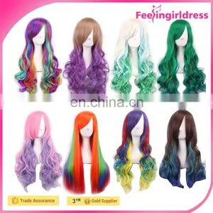 100 Human Long Straight Hair Japanese Hot Cosplay Wig thumbnail-1