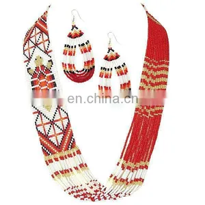 Seed Bead Necklace thumbnail-1