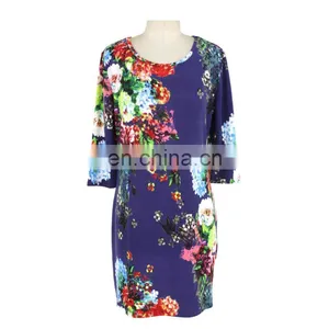 Floral Printing Old Women Free Size Dress Latest Designs thumbnail-1