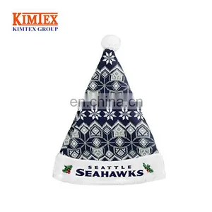 2017 Custom Logo Holiday Knit Santa Hat thumbnail-1