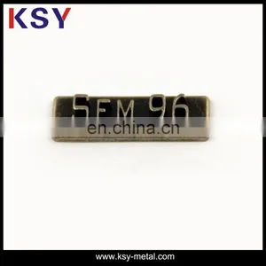 Custom High Quality Garment Metal Labels thumbnail-2