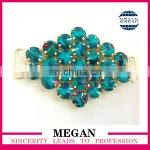 2014 Newest Design Wholesale Crystal Rhinestone Connector for Bikini thumbnail-2