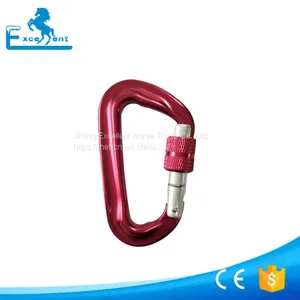 12KN Aluminum Carabiner With Screw thumbnail-3