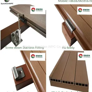 WPC Hollow Decking WPC Facade Cladding Panel by Sunshien WPC thumbnail-2