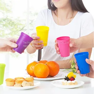 Creative Travel Portable Rainbow Cup 7 Mould Outdoor Picnic Plastic Cup Set Mould Juice Cup Handy Cup Mould thumbnail-5