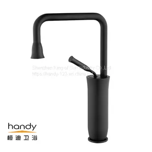 Brass Sink Faucet Black Basin Faucet thumbnail-1