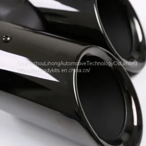 Km for Macan GTS Style 95B 2014-2017 Exhaust Tip Exhaust Pipes Muffler Tips Tail Pipe Black Titanium thumbnail-5