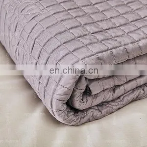 Carton Fair Online Live Show Home Textile Metallic Thread Rose Pattern Quilted Bedspread Bedding Set thumbnail-3