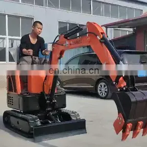 Mini Excavator 1 Ton Excavator Machines Mini Excavator Three Bucket thumbnail-1