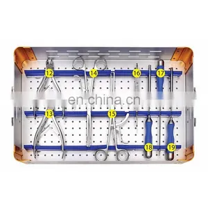 China Manufacture Spine Surgery Posterior Cervical Laminar Plate Instrument Set for Spinal Orthopedic Surgical Instruments thumbnail-3